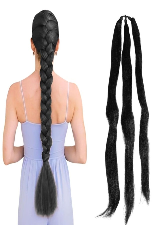 BLUSHIA Cold Fusion Hair Extension Styles Parandi Hair Extension Synthetic Parandi Choti For Girls (Pack Of 1, Black Color) - Image 1