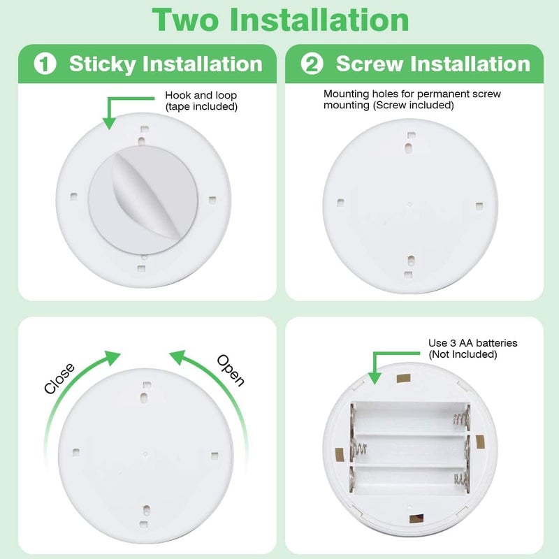 KINDEEP Spotlight Battery Operated, RGB Wireless LED Puck Light, Stick on Mini Accent Light, Dimmer & Timer Uplight with Remote, 4000K Warm White, for Picture Artwork Painting Plants 6 Pack - Image 4