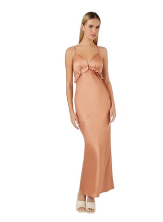 Satin Ruffle-Trim Maxi Dress - pzsku/ZF92843E6D3C77CC4B6FCZ/45/_/1702373950/75459ea8-1c14-411e-b081-db762ccc01ea