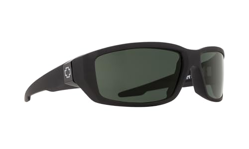 Spy Optic Dirty MO Sunglasses, Soft Matte Black/Signature Happy Gray/Green Polar, 59 mm - Image 1