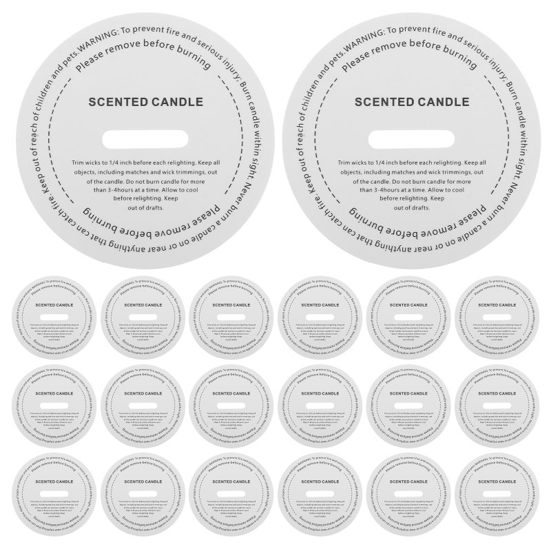 100pcs Paper Candle Dust Covers for DIY Candle Making Round Protective Lids for Scented Wax Cups Craft Candle Dust Accessories White - Image 5