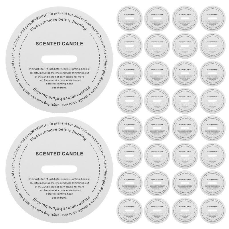 100pcs Paper Candle Dust Covers for DIY Candle Making Round Protective Lids for Scented Wax Cups Craft Candle Dust Accessories White - Image 4