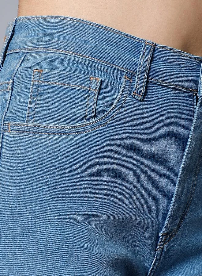 HIGH STAR HIGH STAR Mid Rise Regular Fit Cropped Jeans