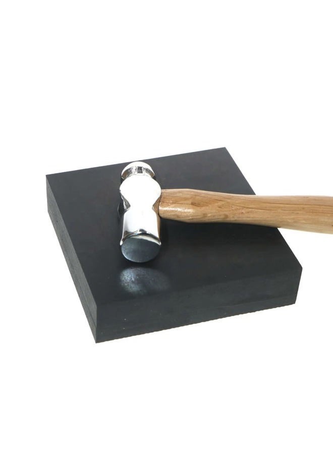 Tsurpcao Jewelry Making Kits - Rubber Bench Block (4x4in) with Jewelry Hammer,Metal Stamping kit,Jewelry Tools for Jewelry Repairs, Jeweler's Rubber Stamping Block - Image 4