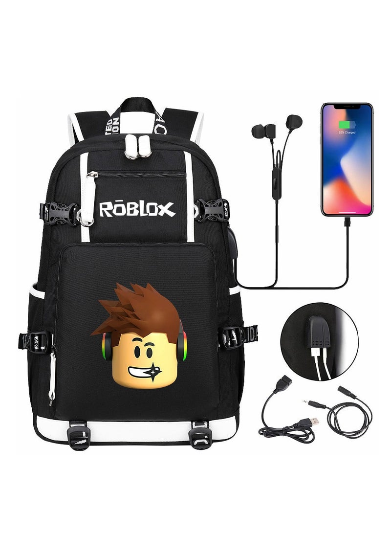 ROBLOX Comic USB Password Lock Backpack Three-Piece Set