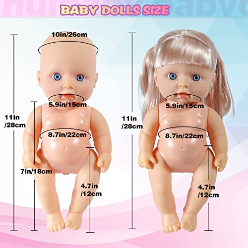 WONDOLL 19Pcs 8-10-inch-Doll-Clothes-Accessories Baby-Doll-Clothes Costumes Outfits Christmas Birthday Gift for Little Girl - Image 5