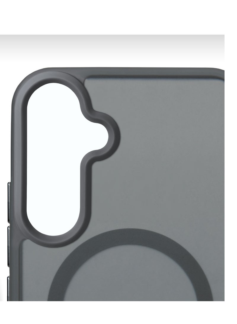 ELLAGECASE - Grey Stylish Case for Samsung Galaxy S25 Plus, Solid Camera Protection, Shockproof, Enhanced Protection, Compatible with MagSafe and Wireless Charging - Image 1