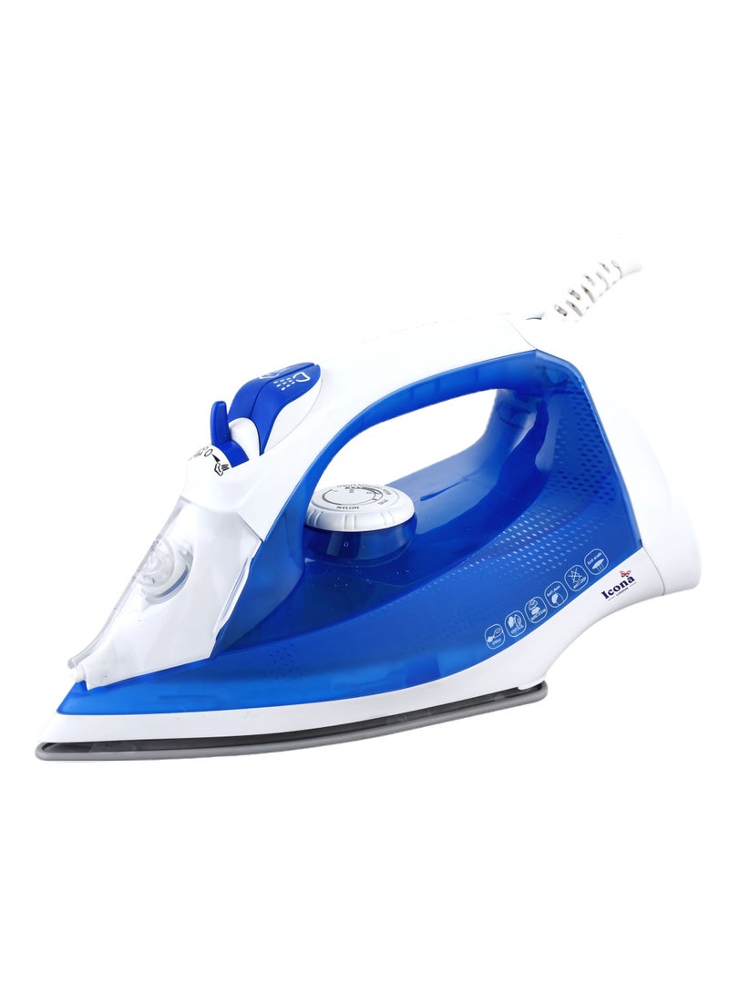 Icona Professional Industrial Steam Iron – Portable Economic High-Performance Steam Iron for Clothes, Lightweight Design, Versatile for Home and Travel Use - Image 1