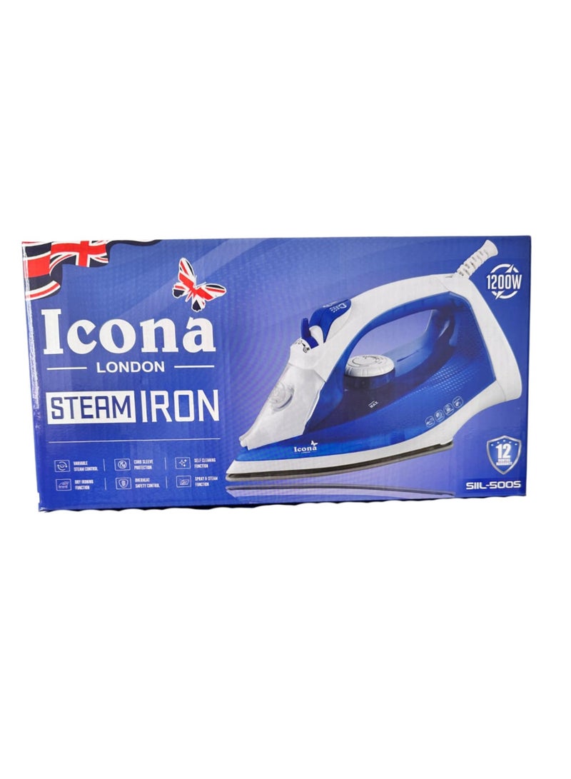 Icona Professional Industrial Steam Iron – Portable Economic High-Performance Steam Iron for Clothes, Lightweight Design, Versatile for Home and Travel Use - Image 4