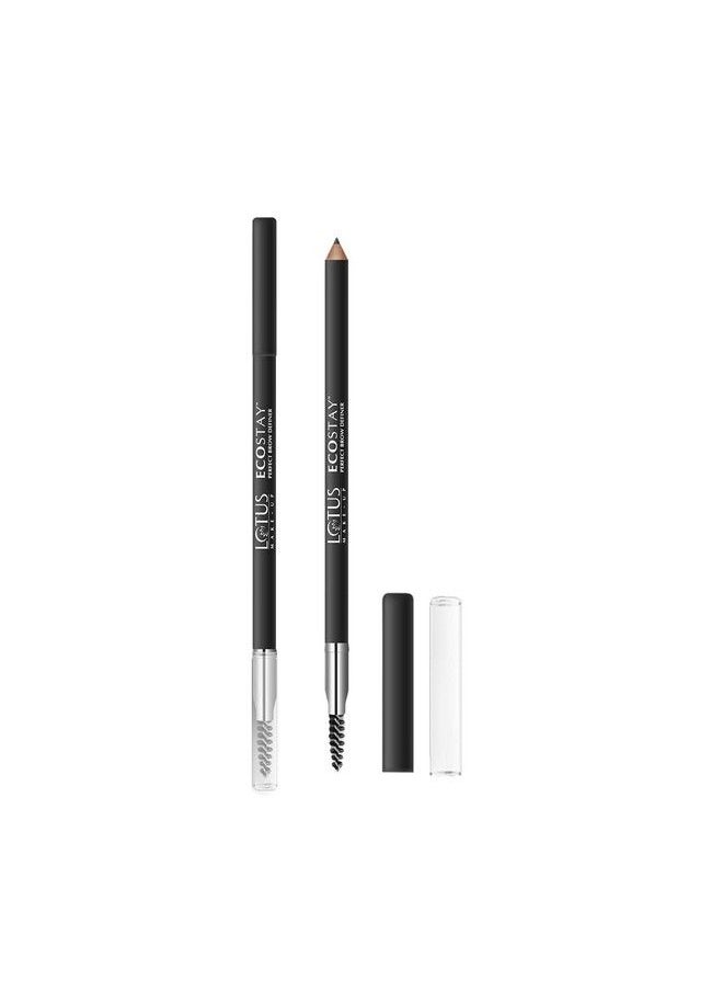 Lotus Makeup قلم تحديد الحواجب المثالي من إيكوستاي، لون أسود طبيعي؛ زيت الزيتون وزيت الخروع؛ مقاوم للماء؛ يدوم طويلاً؛ نباتي؛ 1 جرام  - Image 1
