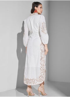 Threadz by Ajooni Cut Out Embroidered Dress  - Image 2
