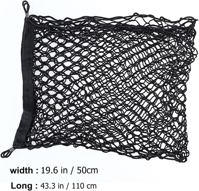 ABOOFAN Double Mesh Luggage Net Storage Car Trunk Organizer Auto Cargo Organizer Nylon Mesh Net for Travel - Image 2