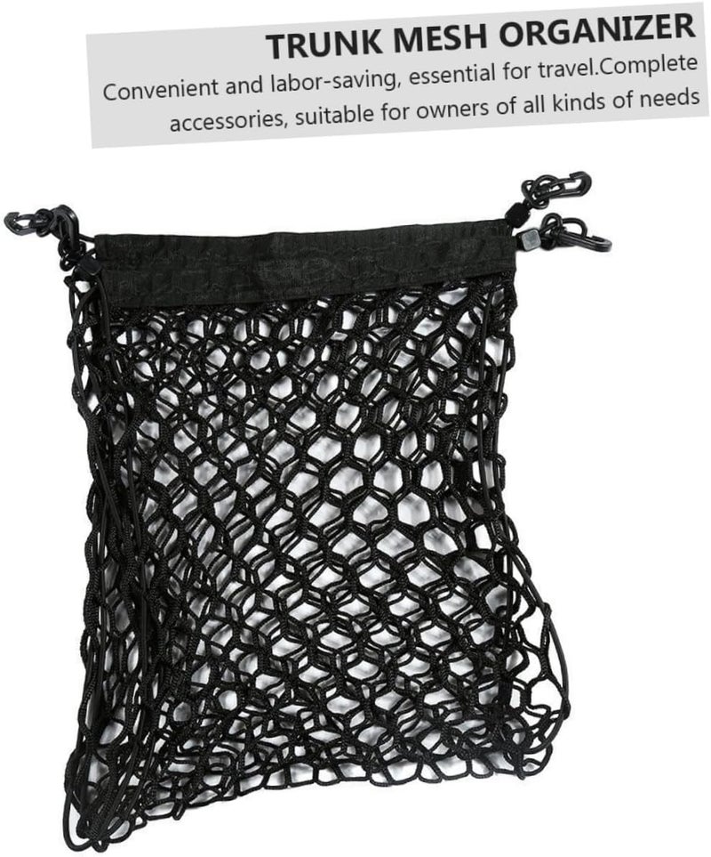 ABOOFAN Double Mesh Luggage Net Storage Car Trunk Organizer Auto Cargo Organizer Nylon Mesh Net for Travel - Image 5
