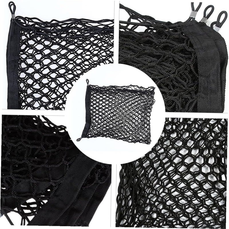 ABOOFAN Double Mesh Luggage Net Storage Car Trunk Organizer Auto Cargo Organizer Nylon Mesh Net for Travel - Image 3