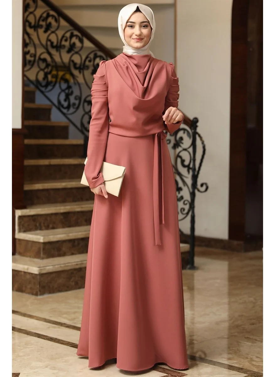 Esilanur Kardelen Hijab Dress Tile