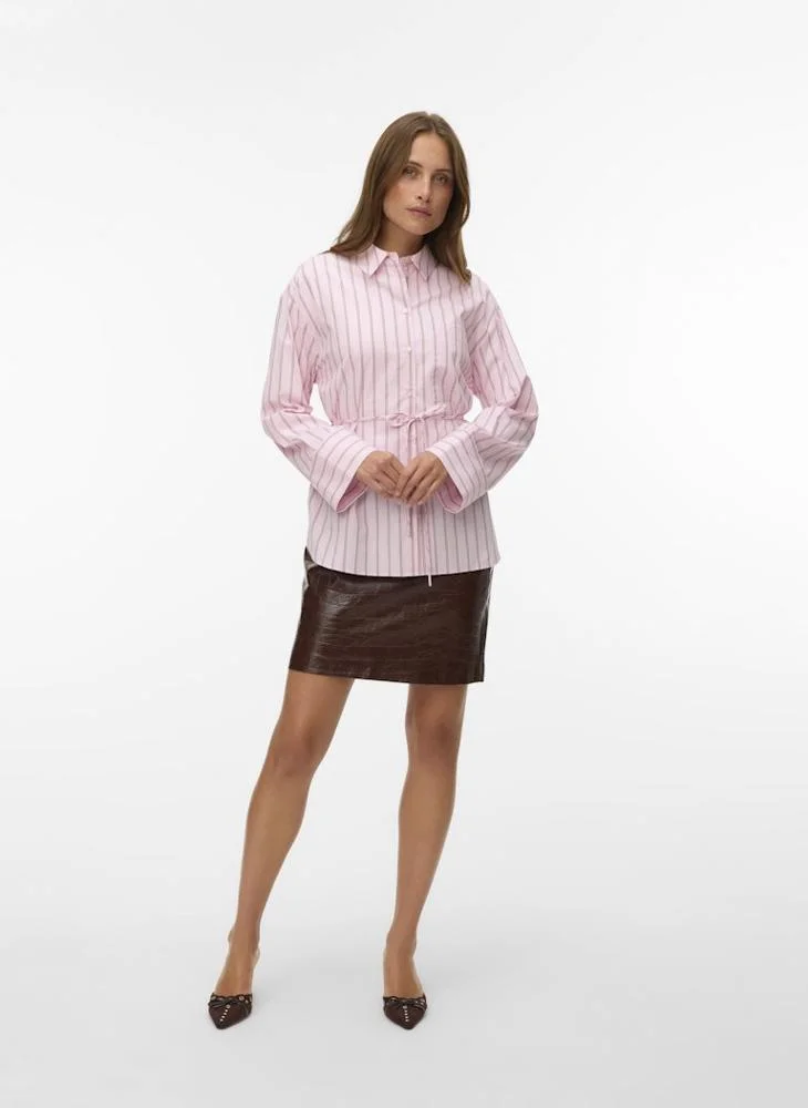 Vero Moda  Belted Long-Sleeve Shirt for Women | Best Price UAE