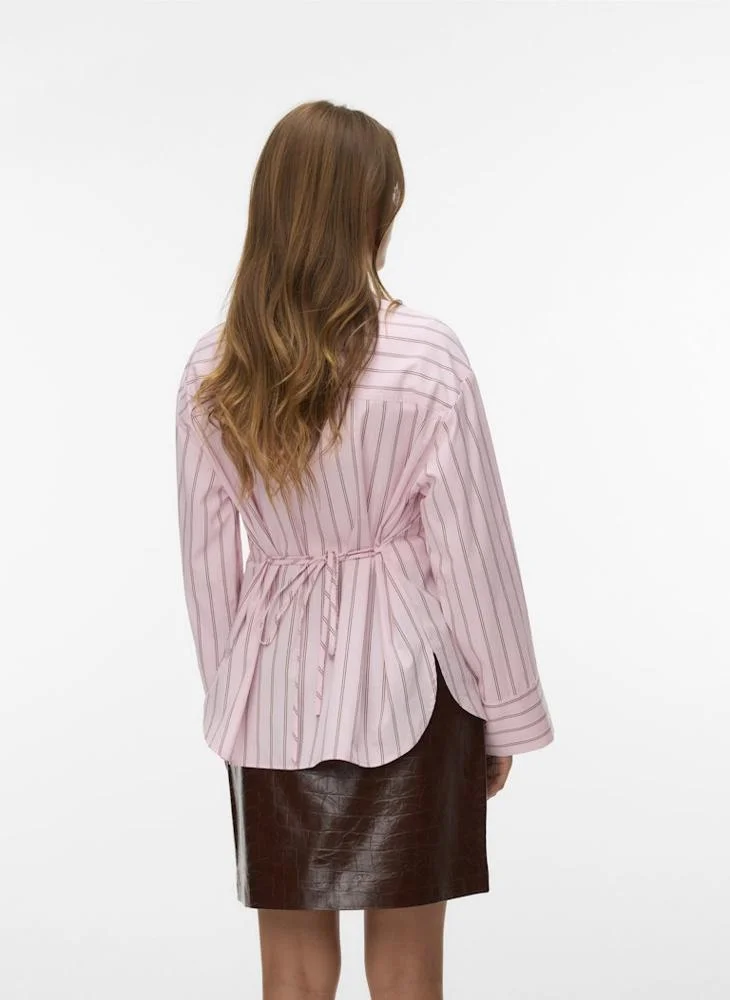 Vero Moda Belted Long-Sleeve Shirt