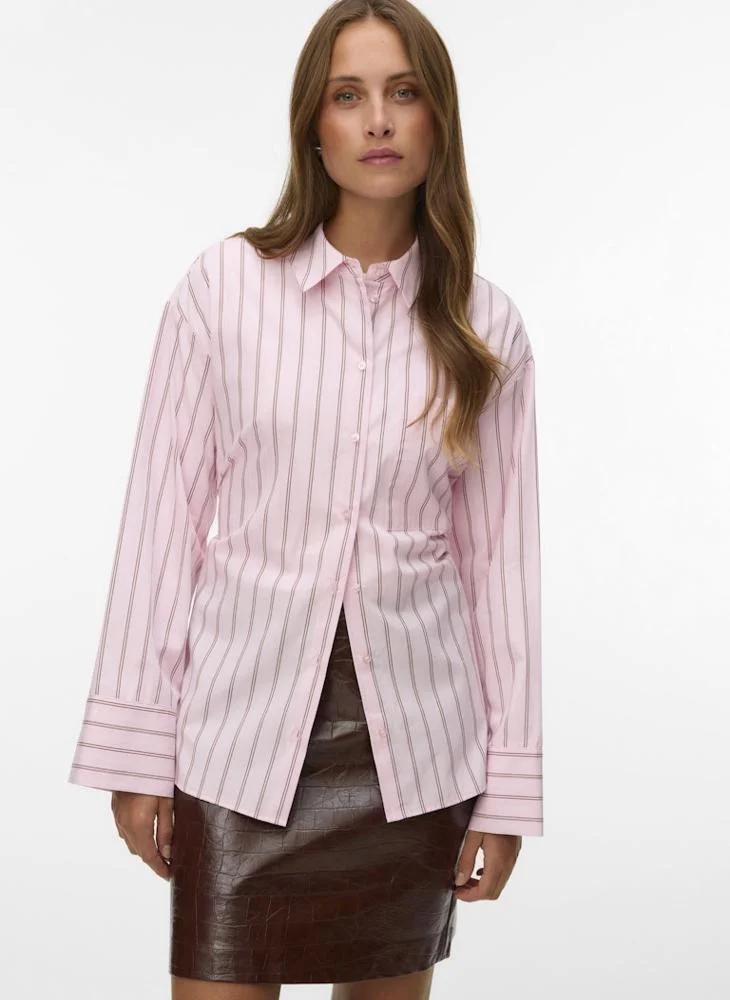Vero Moda Belted Long-Sleeve Shirt