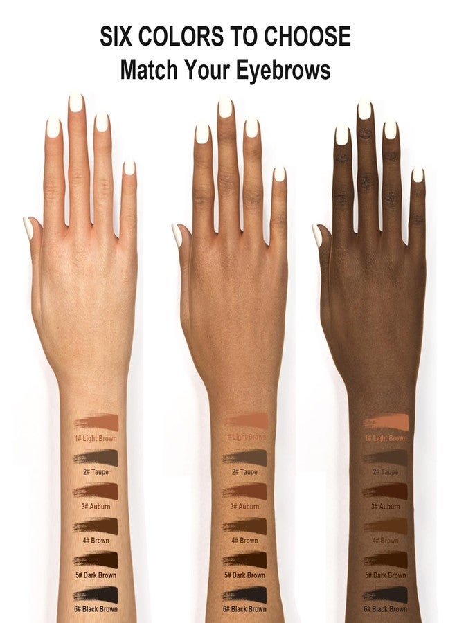TurritopsisD Ultra-thin Brow Pencil (2-Pack Light Brown) Eyebrow Pencil Waterproof Smudge-proof Precise Fine-tip Ultra-slim Built-in Soft Spoolie Brush - Image 3