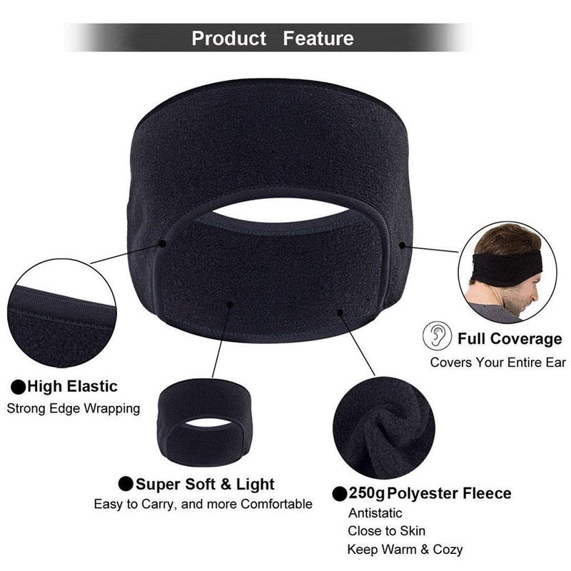 Atneato Ear Warmer Headband - Winter Ear Cover Running Ear Muffs for Men and Women - Image 2