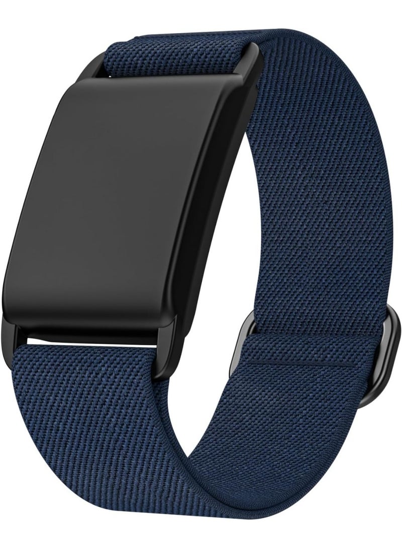 ترامكس حزام معصم من النايلون متوافق مع سوار Whoop 4.0، حزام رياضي قابل للتعديل ومسامي مع غطاء واقي، ملحق جهاز تتبع اللياقة البدنية للرجال والنساء (أزرق) - Image 1