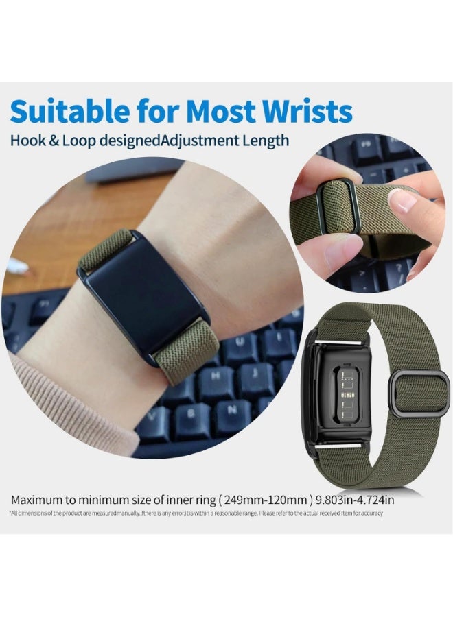 ترامكس حزام معصم من النايلون متوافق مع سوار Whoop 4.0، حزام رياضي قابل للتعديل ومسامي مع غطاء واقي، ملحق جهاز تتبع اللياقة البدنية للرجال والنساء (أزرق) - Image 5