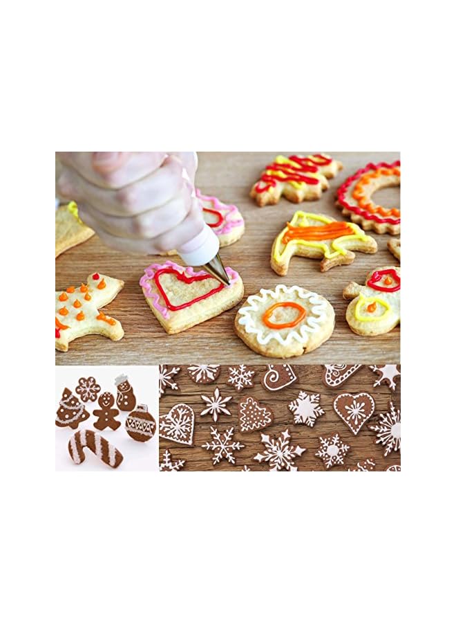 S-TOP 100 Pack Pastry Bags Thickened 18-inch Disposable Decorating Icing Piping Bags with 4 Icing Bag Ties - Image 4