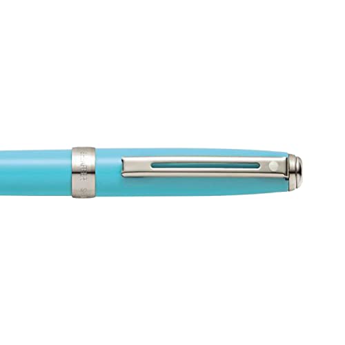 Sheaffer Prelude Mini Ballpoint Pen, Gloss Turquoise Featuring Nickel Plate Trim (E2980651) - Image 2