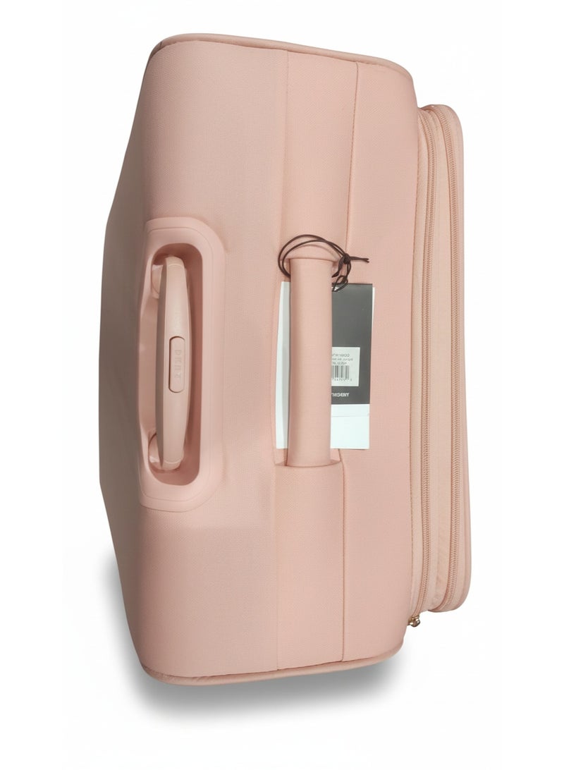 دكني حقيبة سفر  سويت دريمز كبيرة عمودية بعجلات مزدوجة ونظام قفل  - لون خوخي - Image 3