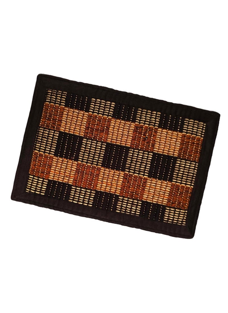 ADIRNY ADIRNY Cotton Door Mat for Home Office Bedroom Bathroom Brown 59x39cm Rectangular Rug 132202 