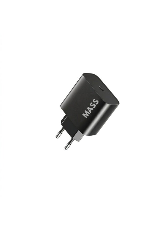 ماس شاحن حائط Mass بقوة 45 واط بتقنية الشحن السريع PD، بتصميم صغير الحجم | منفذ USB-C | شحن فائق السرعة، الموديل: MA-HC09 (أسود) - ضمان محلي لمدة عام - Image 5