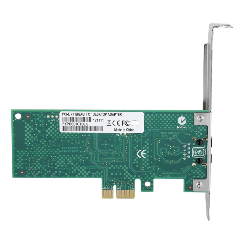 Gigabit Network Adapter: 1000Mbps PCIe NIC Card With Intel High-performance Chip - Lightning Protection Core, Thicker Connecting Fingers for Stable Transmission, for Desktop, Server, Soft Routing, ESX - Image 1