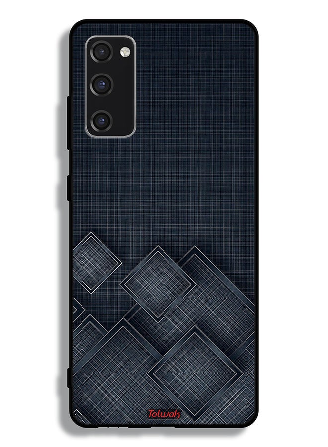 Tolwak Samsung Galaxy S20 FE Protective Case Cover Squares Pattern On Cloth - Image 2