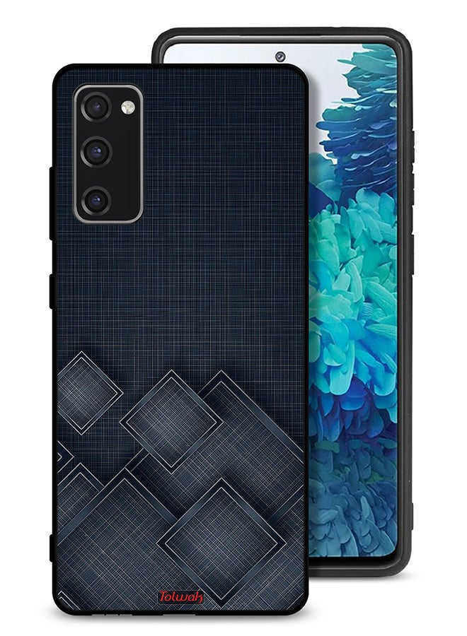Tolwak Samsung Galaxy S20 FE Protective Case Cover Squares Pattern On Cloth - Image 1
