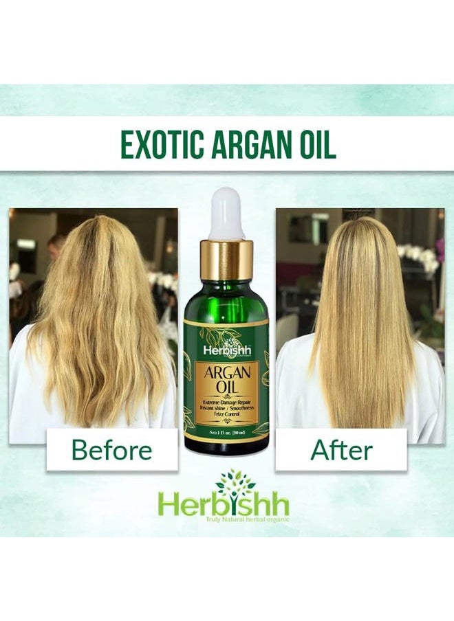 Herbishh - Argan Oil Deep Condition Treatment for Hair Frizz Control & Damage Repair 30ml - Image 1