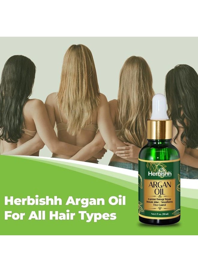 Herbishh - Argan Oil Deep Condition Treatment for Hair Frizz Control & Damage Repair 30ml - Image 1
