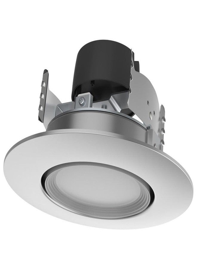 Satco LED Retrofit Gimbal Downlight, CCT Selectable 2700K/3000K/3500K/4000K/5000K, 4 Inches, Brushed Nickel Finish - Image 1