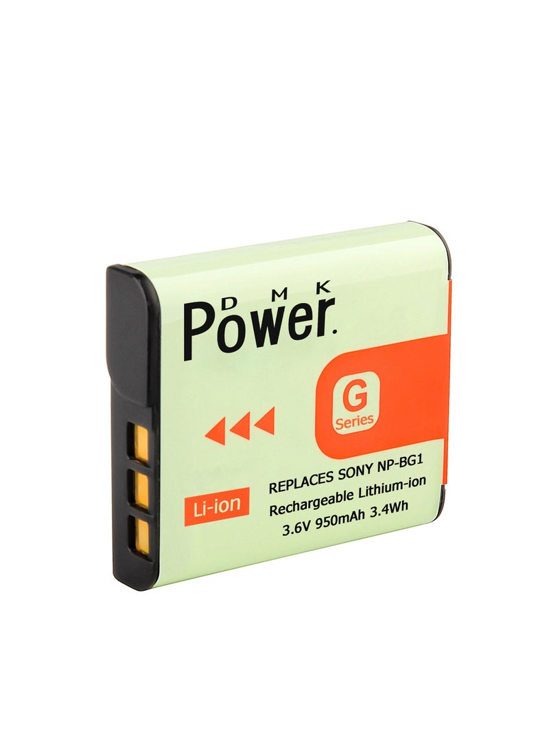 DMK Power - DMK Power NP-BG1 Battery 950mAh with TC600E Battery Charger Compatible with Sony DSC-H3 DSC-H7 etc, - Image 1