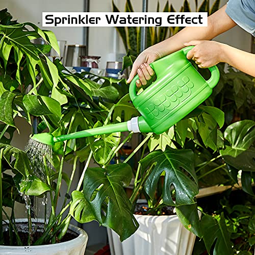 Ebristar Plastic Watering Can for Indoor & Outdoor Plants 1 Gallon/4-Liter, Ebristar Watering Pot for Garden Flower with Long Spout and Removable 360 Degree Rotation Sprinkler Head, Green - Image 5