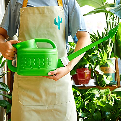 Ebristar Plastic Watering Can for Indoor & Outdoor Plants 1 Gallon/4-Liter, Ebristar Watering Pot for Garden Flower with Long Spout and Removable 360 Degree Rotation Sprinkler Head, Green - Image 2