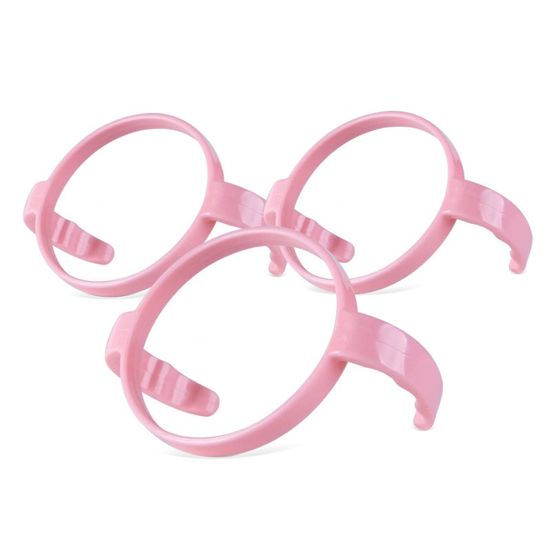 GOLOHO Compatible Baby Bottle Handle for Comotomo Bottles 8 oz & 5 oz, 3 Count, Pink - Image 1