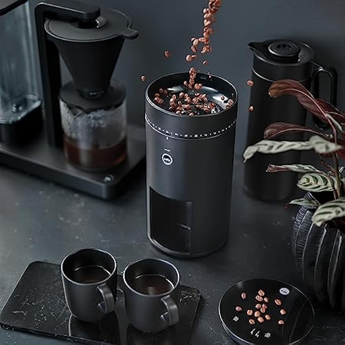 WILFA Svart Uniform Coffee Grinder With 41 Grinding Levels Digital Connection Thanks To App With Auto Stop Function Black - Image 5