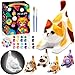 FUNZBO 43in Paint Your Own Cat Lamp Kit Easter Basket Stuffers Arts and Crafts Supplies Painting for Kids Teens DIY Night Light Toy for Girls Boys Age 3 4 5 6 7 8 9 10 11 12 13 Birthday Gifts - Image 2