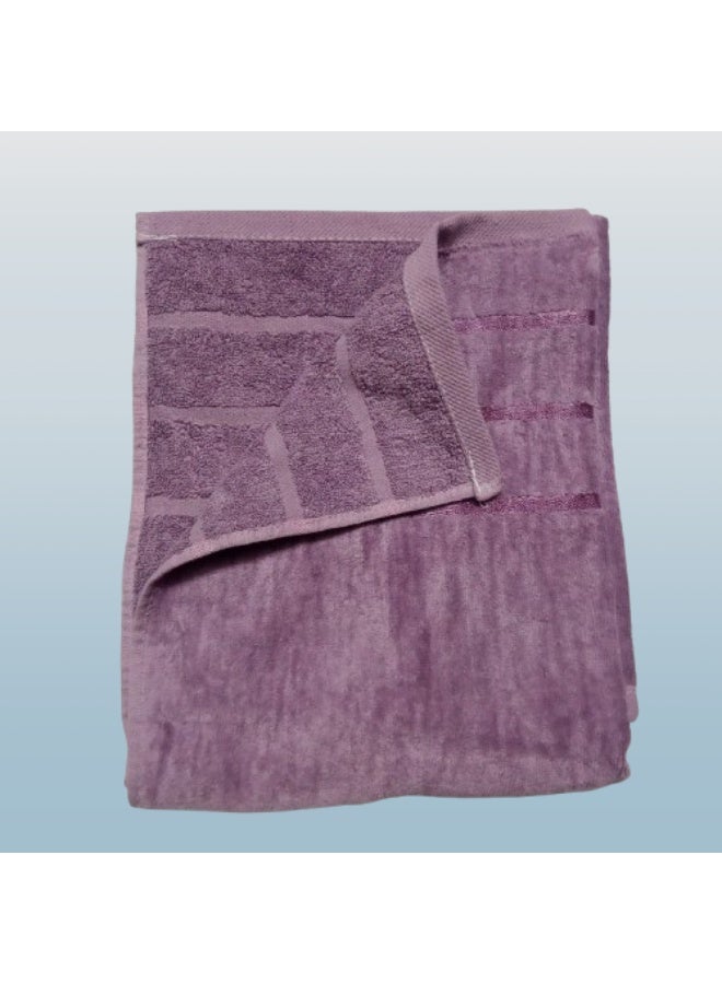 High-quality 3-piece towel set (one side cotton, one side velvet), 50x100 cm - Image 5