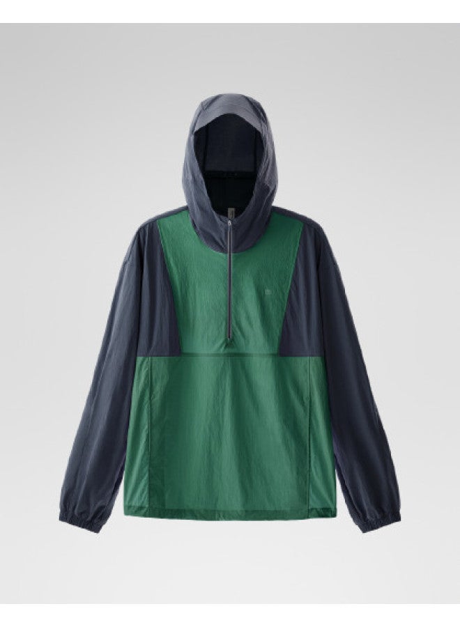 Bananain Liangpi 502 Uv Unisex Half-zip Color-block Sun Protection Jacket - Cooling, Breathable, Functional Windbreaker - Image 1