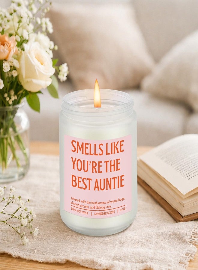 LEADO Scented Candle, Aunt Gifts for Women - Mothers Day, Birthday Gifts for Aunt, Best Auntie - Funny Appreciation Present for Auntie from Niece, Nephew - Pregnancy Announcement Ideas for New Aunty - Image 5