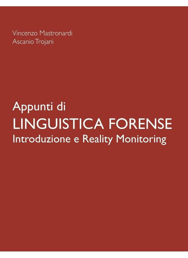 Appunti di Linguistica Forense - Introduzione e Reality Monitoring  - Image 1