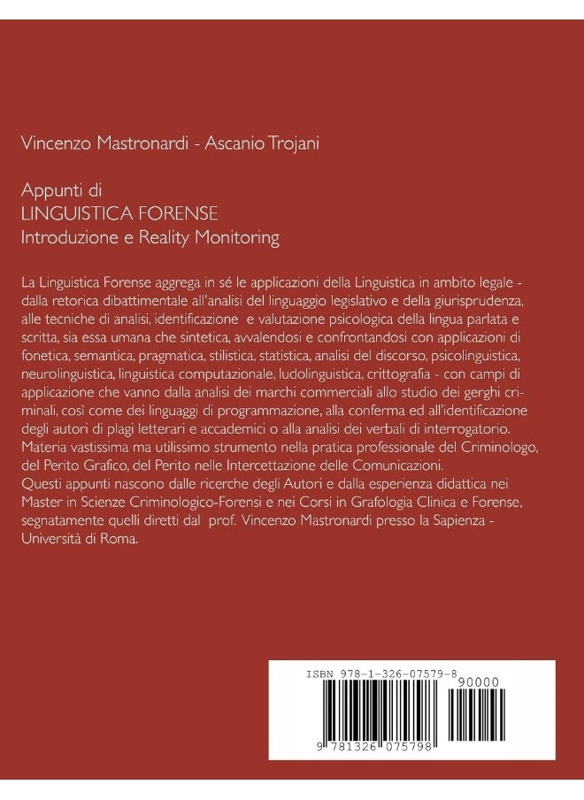Appunti di Linguistica Forense - Introduzione e Reality Monitoring  - Image 2