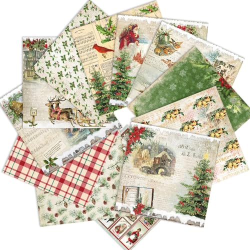 iKammo Christmas Scrapbook Paper Snowman Origami Papers Pad 66 SingleSided Merry Christmas Patterned Craft paper for Kids DIY Cardmaking journaling Scrapbooking Junk Journal Papers - Image 1