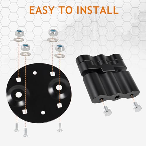 Htostar Racing Lockable Fuel Pack Mount with Keys Replacement for RX-LOX-PM Compatible with Standard Fuel Tank Water Pack Fuel Pack 1Gallon 2 Gallon Double Locking Mount 2PCS - Image 4